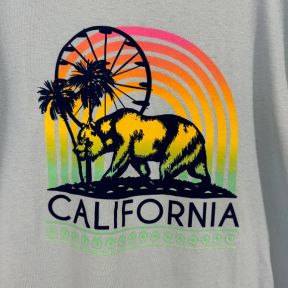 FAZE By Fazewest Kid’s Size Small Light Blue California Bear Graphic Tee Shirt - Picture 2 of 4